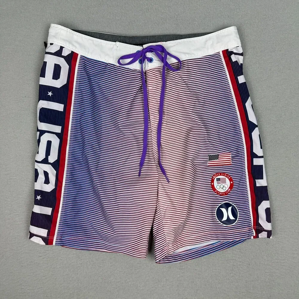 Hurley USA Mens 30 Olympic Team Board Shorts 7